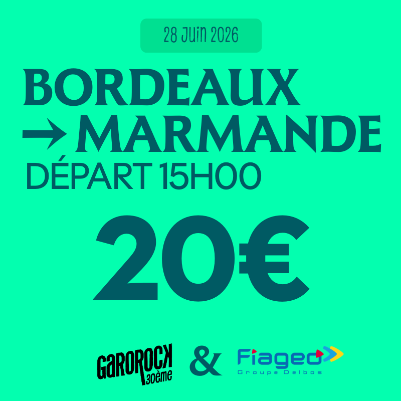 28 juin — Bordeaux → Marmande, départ 15h00