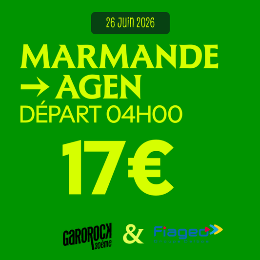26 juin — Marmande → Agen, départ 4h00